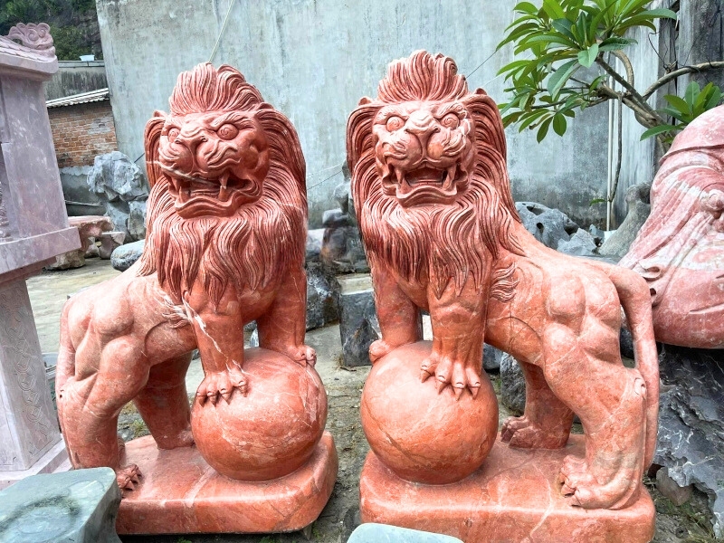 Tượng Sư Tử Đá Phong Thủy Non Nước