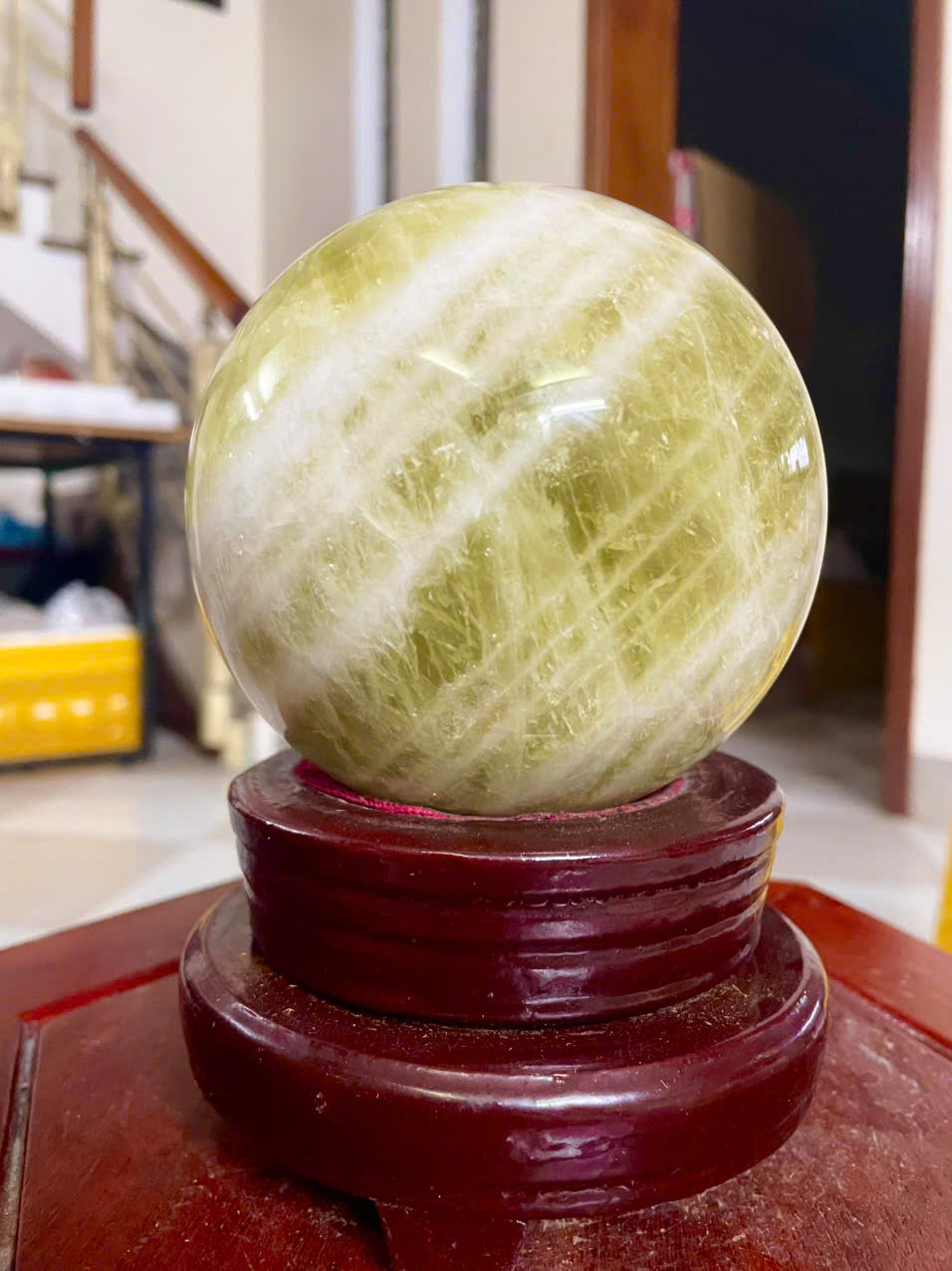 Quả Cầu Phong Thủy Đá Để Phòng Khách