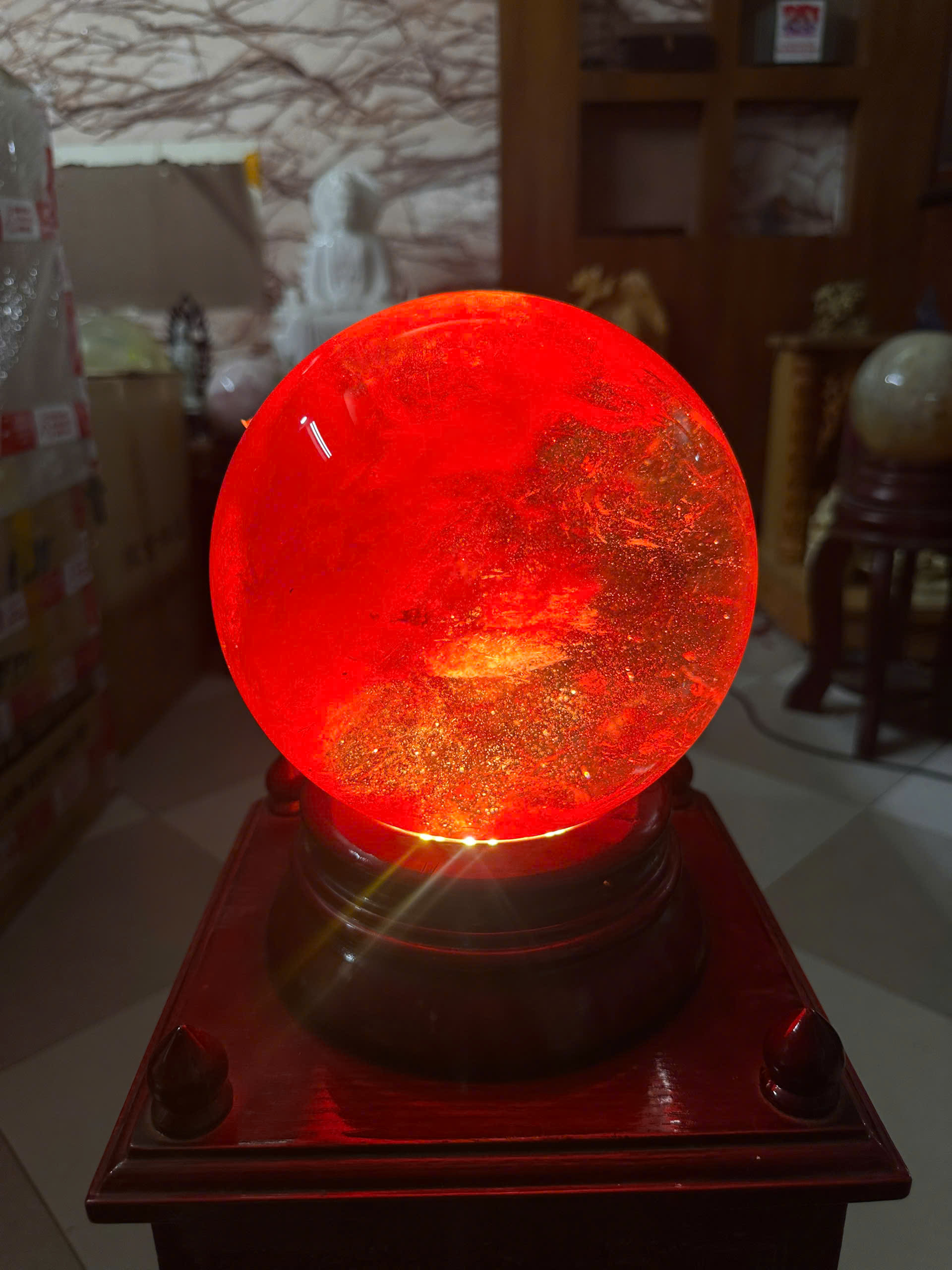 Quả Cầu Phong Thủy Đá Phong Thủy Để Bàn Làm Việc Văn Phòng